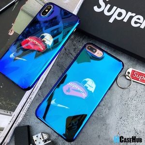 Blue-Ray Sup x Nike Logo Hoodie Mirror iPhone Case